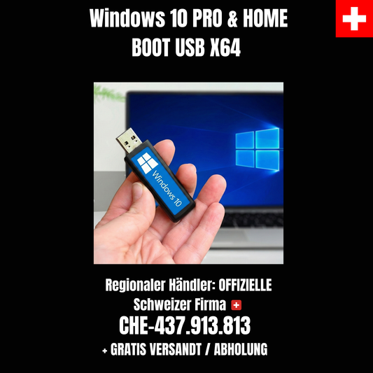 WINDOWS 10 PRO & HOME BOOT USB | Deutsch