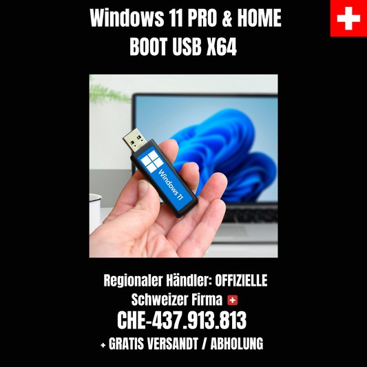 WINDOWS 11 PRO & HOME BOOT USB | Deutsch