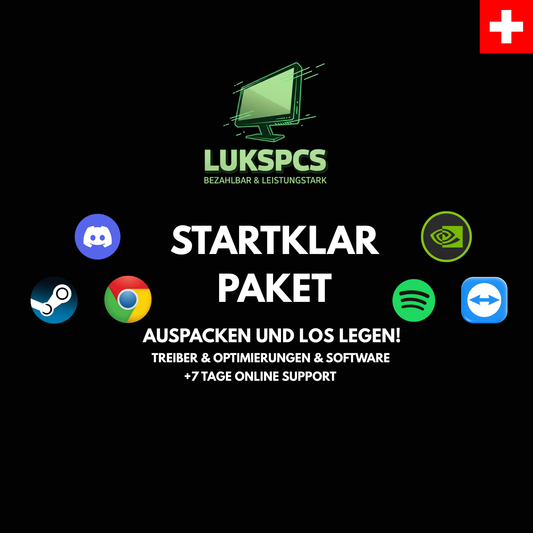 🚀 Startklar-Paket: Auspacken, einschalten, zocken!